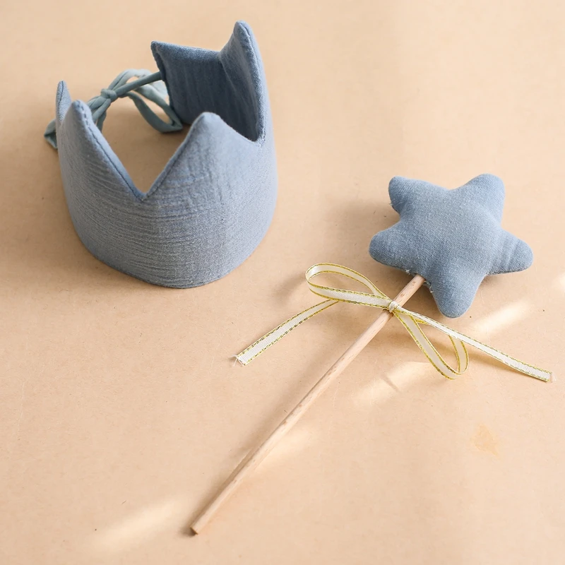 Birthday Magic Wand Suit Photo Commemorative Path With A Bell To Record The Baby\'s Growth Cotton Yarn Cute Five-pointed Star