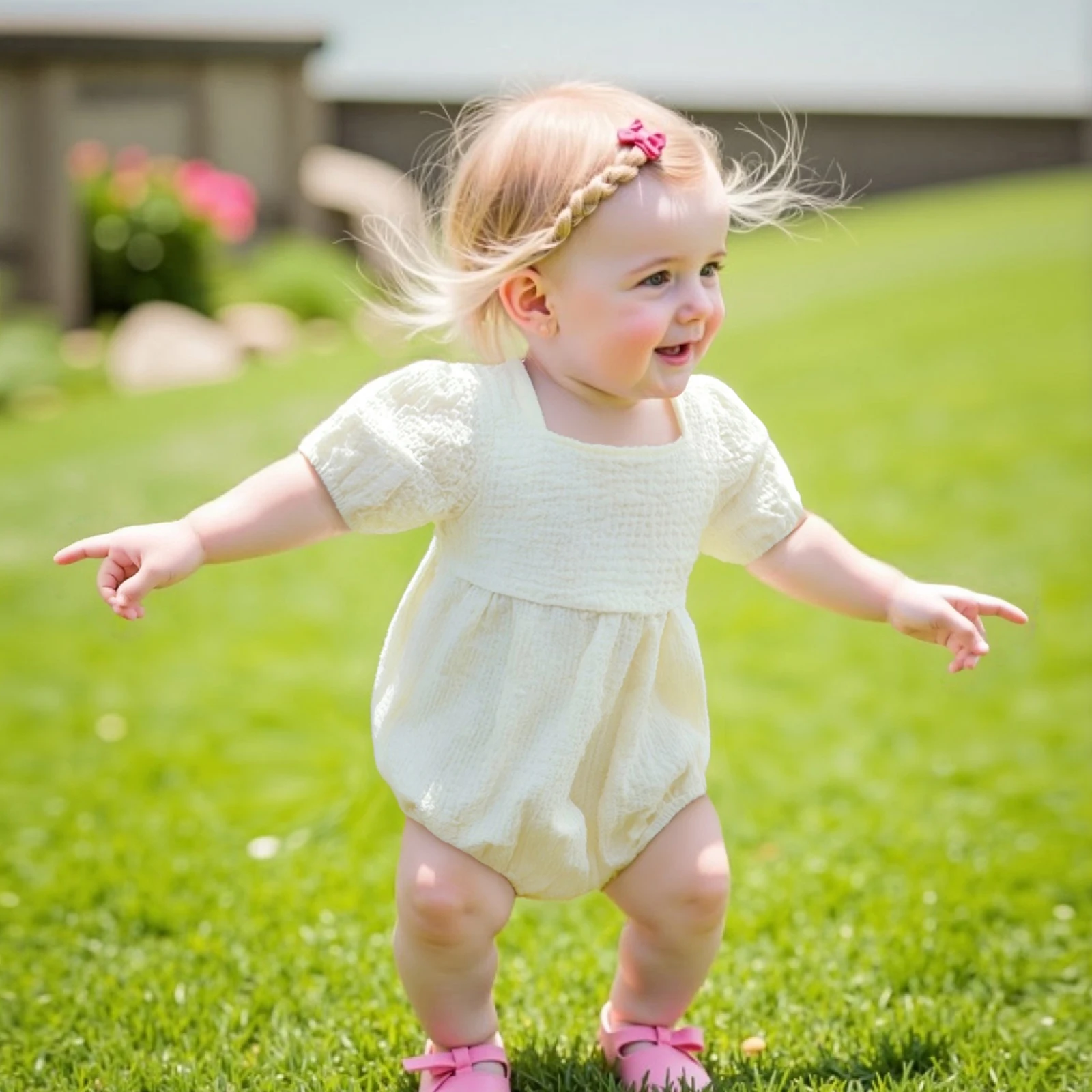 FOCUSNORM 4 Colors 0-18M Lovely Baby Girls Bubble Romper Short Puff Sleeve Square Neck Backless Newborn Playsuit baby rompers baby jumpsuit baby clothing