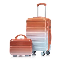 Ensemble de bagages PC rouge 14"/20" 2 pièces avec serrure à combinaison 2