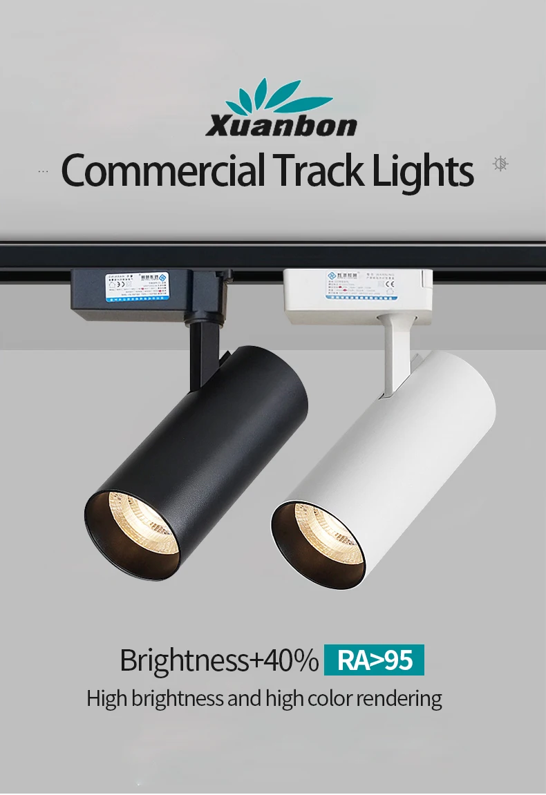 Description Picture 2 of itemClothing store spotlight led track light store commercial COB super bright home ceiling background wall shop track light