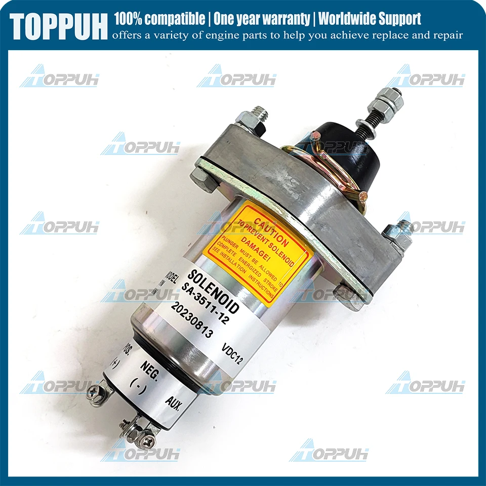우드워드용 정지 솔레노이드 밸브 SA-3511-12, 12V, 2001-12S2U1BA