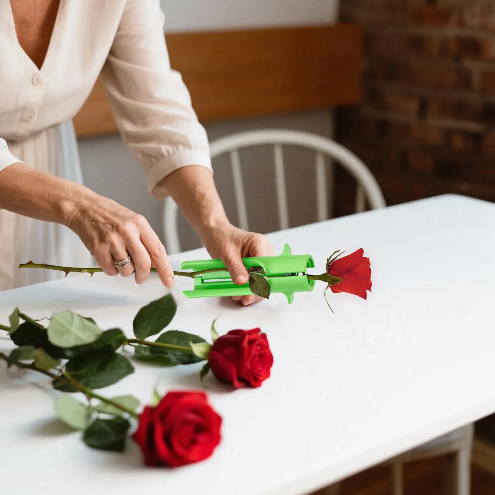 장미 가시 스트리퍼 도구 장미 잎 스트리퍼 도구에 대한 가시 제거제 홈 꽃 가게에 대한 잎을 제거하는 꽃 클리너 커터