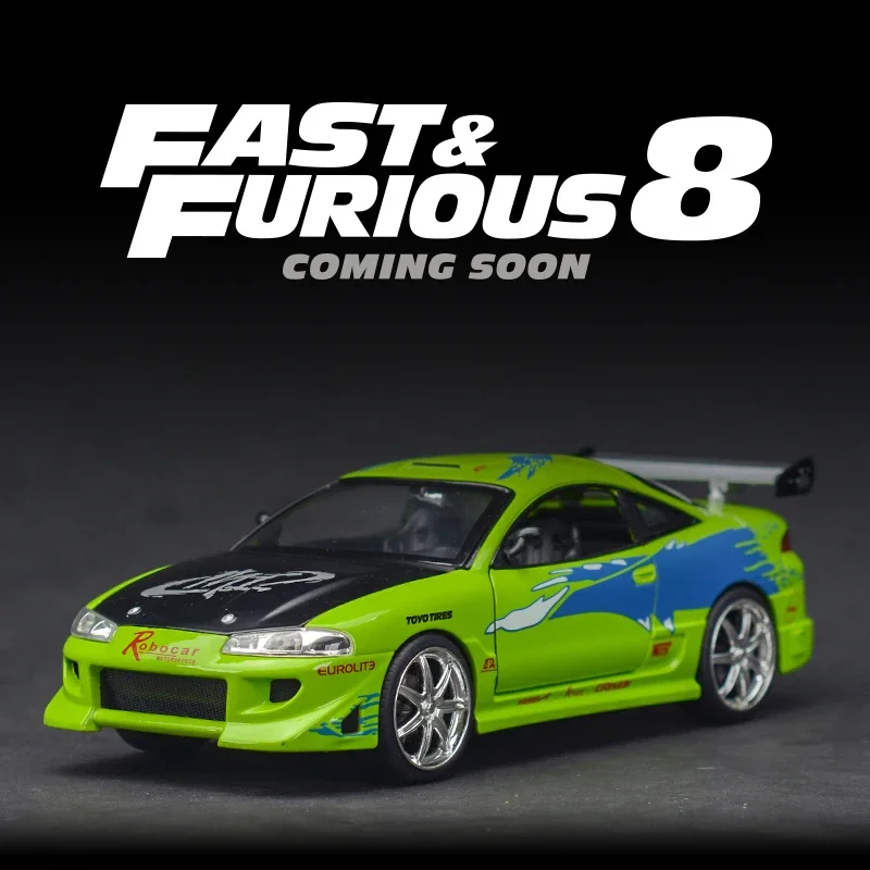 Игрушечный автомобиль Nicce 1:24 Mitsubishi Eclipse 1995, литой и игрушечный автомобиль, миниатюрная модель автомобиля в масштабе, модель автомобиля, игрушки для детей