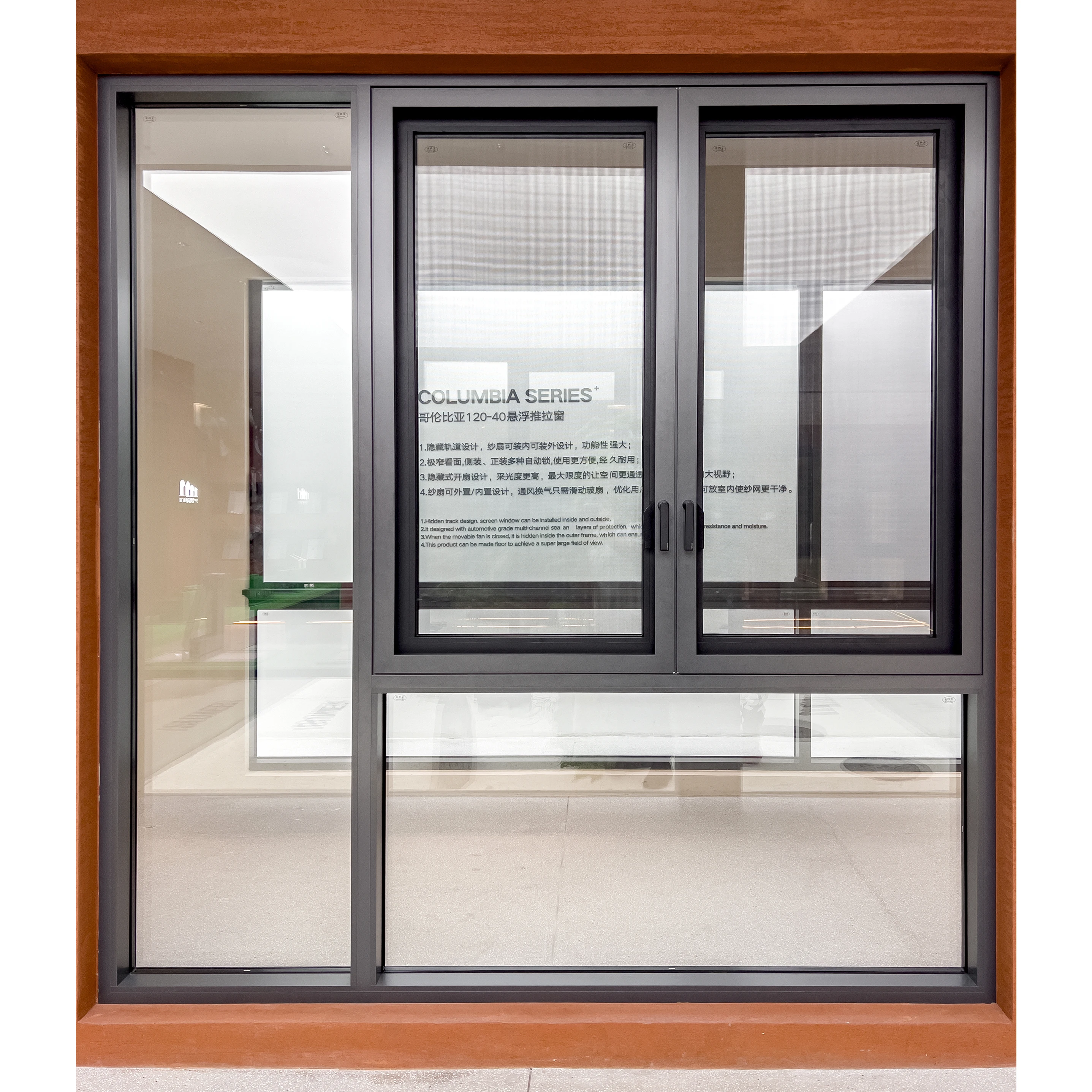 ISUMER Windows Aluminum Alloy Frame Clear Glass Window Factory Modern Design Thermal Break Aluminum Profile Casement Windows