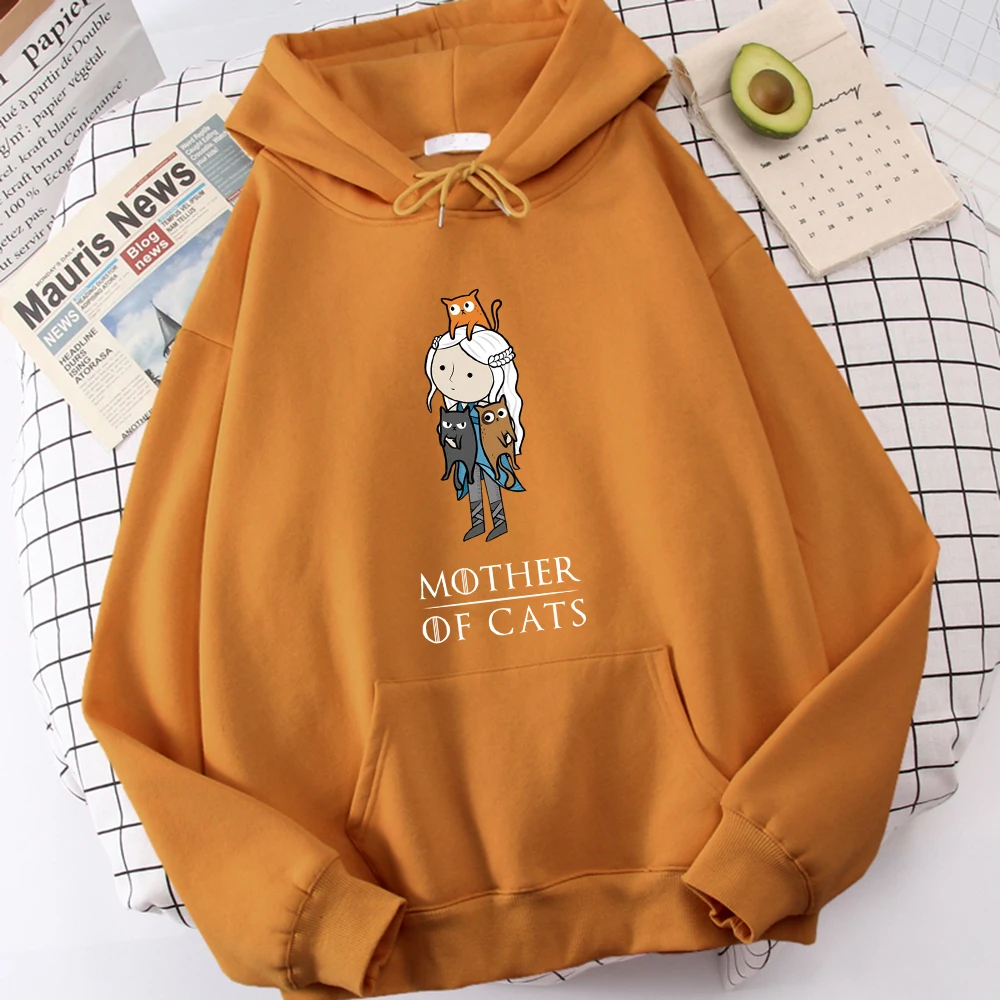 

Cartoons Mother Of Cats Male Clothes Classic Large Size Clothing Quality Harajuku Tracksuit Simplicity Designer Hoodies For Men