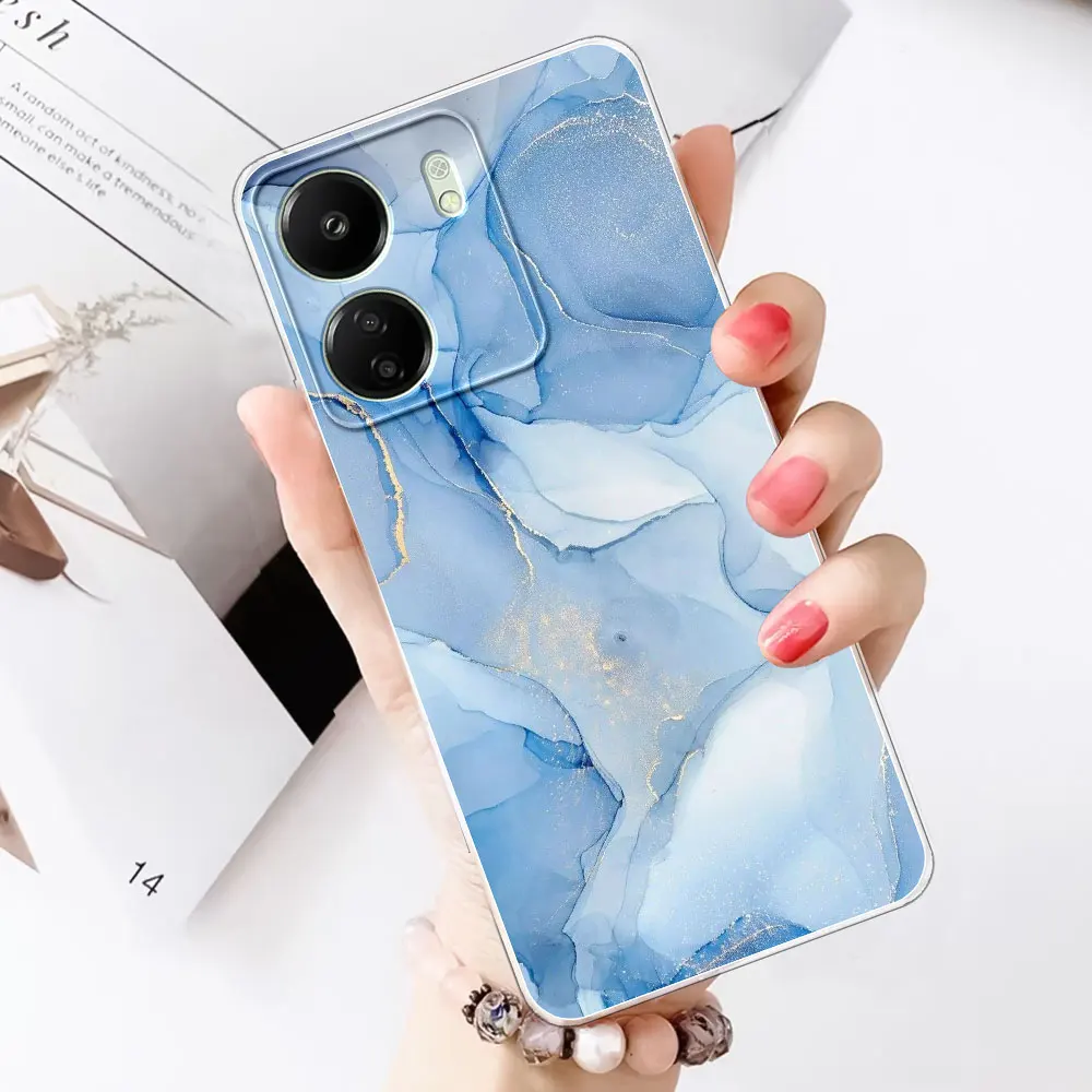 For Xiaomi Redmi 13C Case Marble Shockproof Silicone Soft Clear Coque Cover  For Redmi 13C Clear Bumper Funda For Redmi 13C Coque - AliExpress