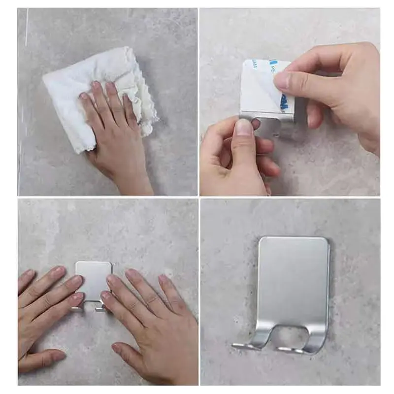 Self Adhesive Hook 4pcs Stainless Steel Hooks
