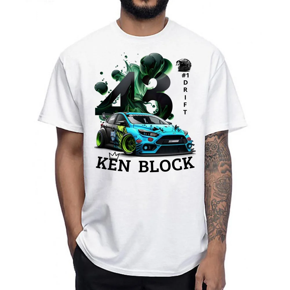 Ken Block 43 Top Uomo Comic Graphic Magliette Giapponesi Abbigliamento Streetwear Maschile