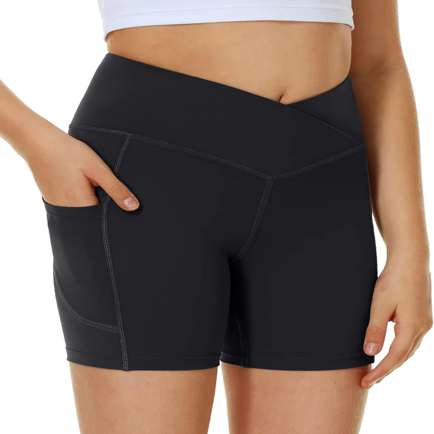 Girls Shorts Volleyball Shorts for Teen Girls Dance Gymnastics Athletic Spandex Biker Short