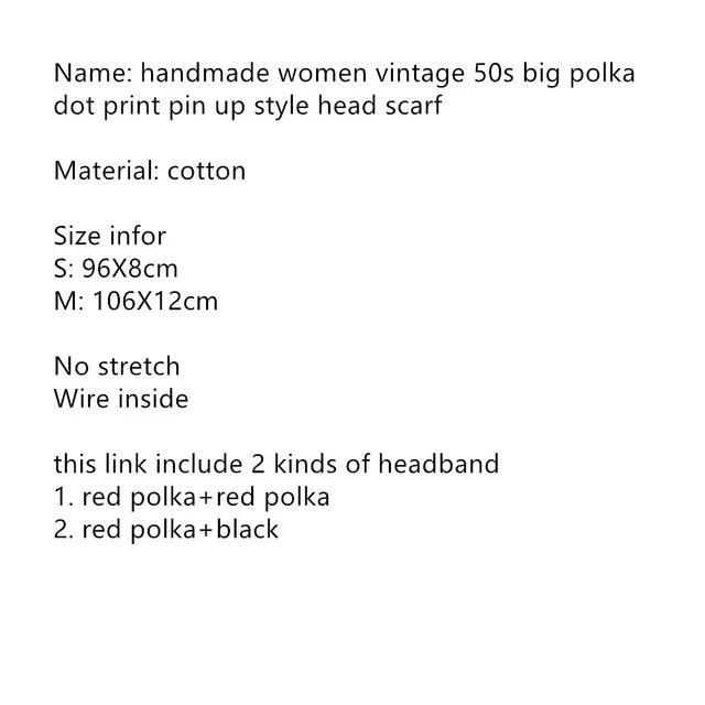 NET TOYS Bandeau Pour Cheveux Des Années 50 - Rouge Et Noir | Ruban De Cheveux Rockabilly | Accessoire Tête à Pois | Coiffe Pointée Rockabella