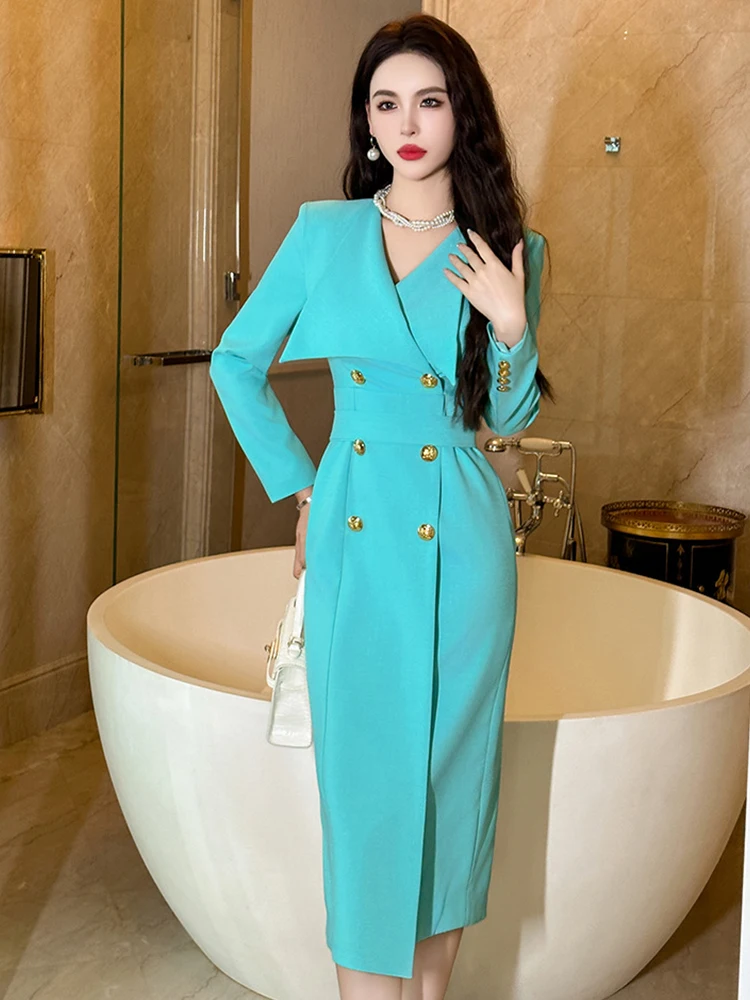 Vestidos formales de estilo de trabajo para Mujer, ropa elegante