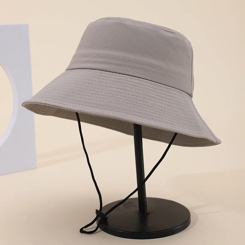 Eimer Hut Frühling Sommer Hüte Für Männer Frauen Im Freien Sonnenschirm Fischer Hut Einfache Casual Sonnencreme Einfarbig Sonnenhut – Detail 3