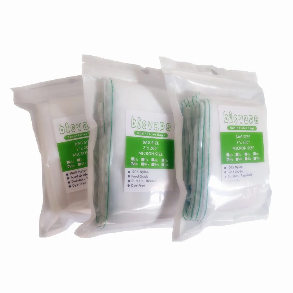 Rosin Press Bags 2" x 200" Rosin Press Filter Bag Made Of Food-grade Nylon Mesh Suitable For Bottle Technology Reduces Waste Cutting Bags