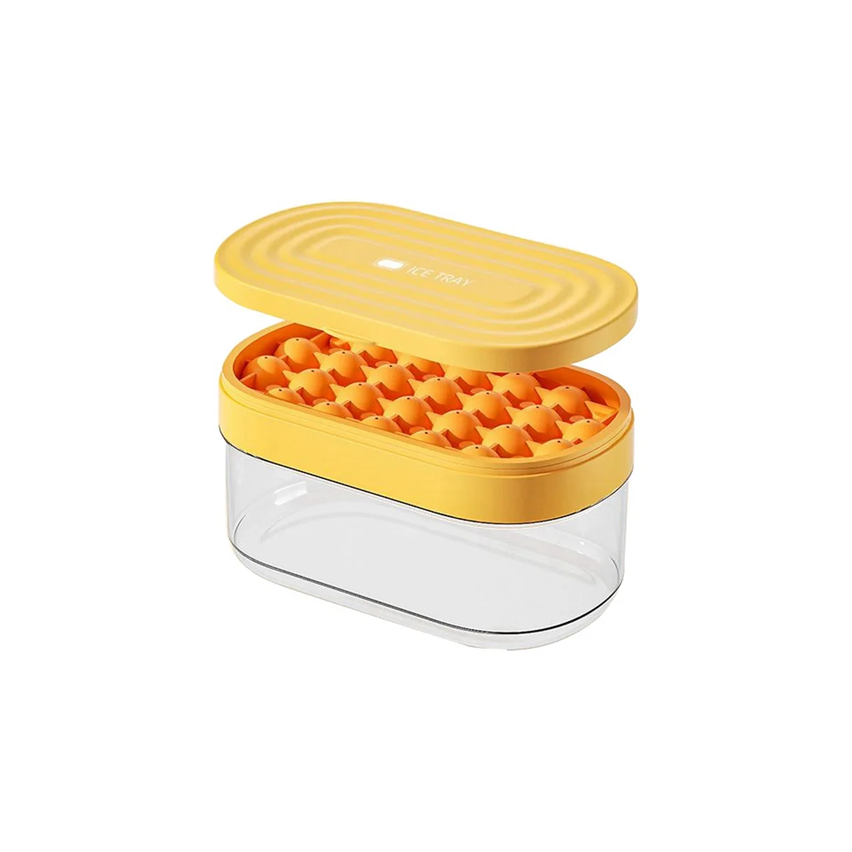 

2Pcs Ice Silicone Mold Tray Ball with Storage Box, Home Bar Kitchen Accessories Tools