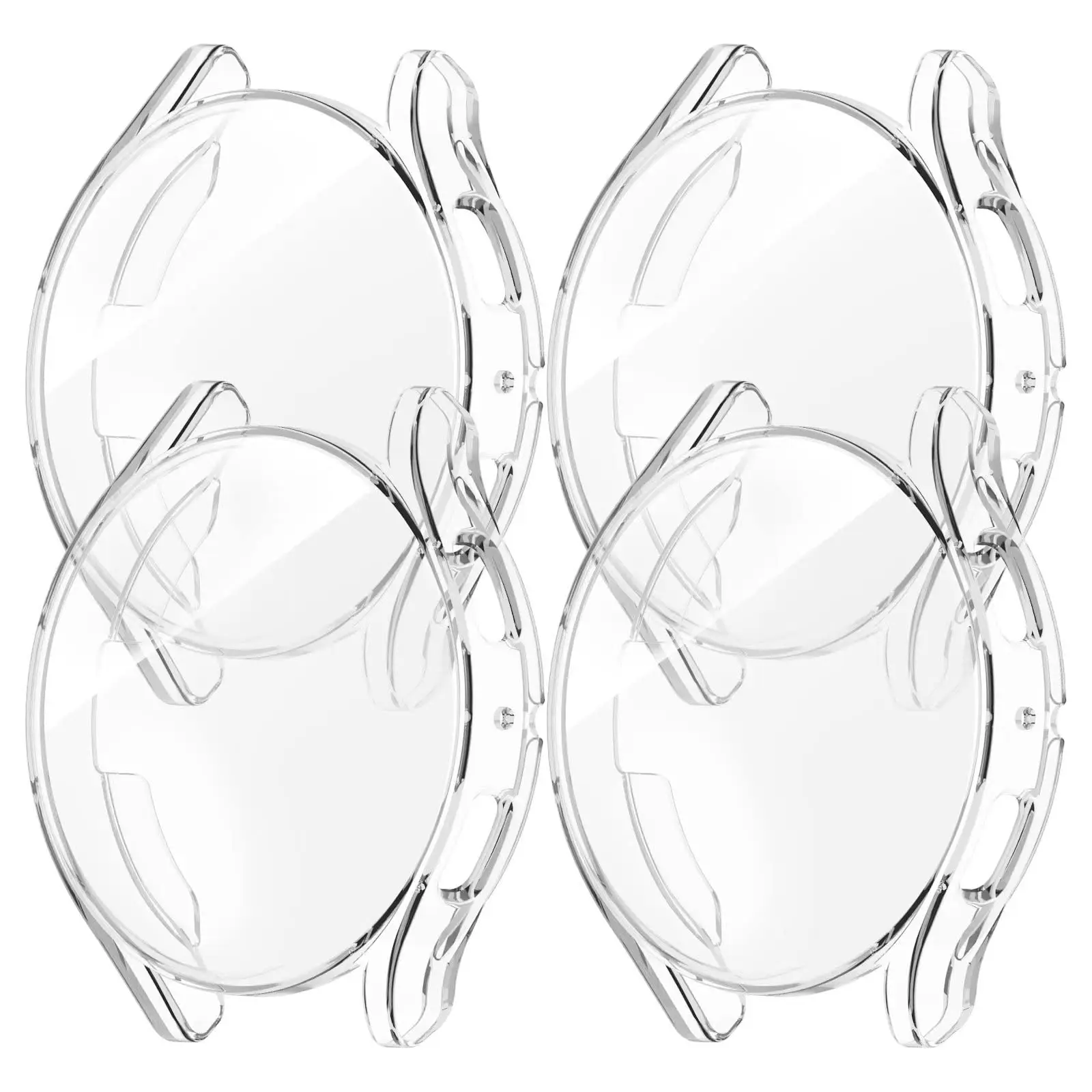 1–4 Stück Hülle für Samsung Galaxy Watch 4, 5, 6, 7, 40 mm, 44 mm, Schutzfolie, TPU-Abdeckung, Abdeckung, Silikon-Stoßstange, Bildschirmschutz, Zubehör – Detail 5