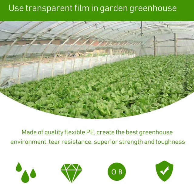 Műanyag Növények Filmkert Tiszta Esőálló Védőkertészet - Image 2