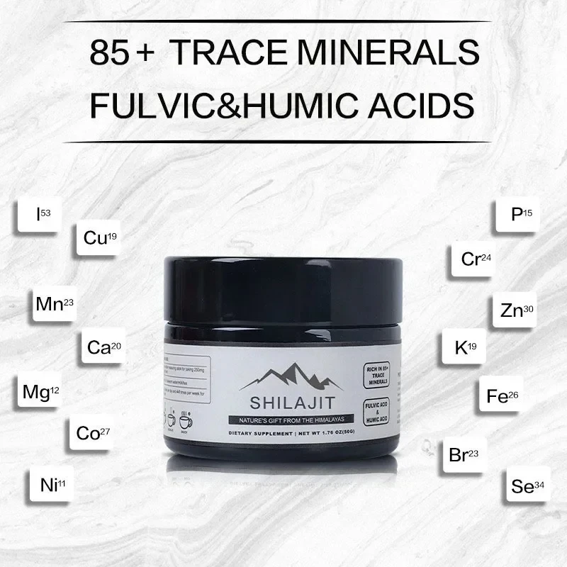 Pure Himalayan Shilajit Resin Natural Pure Shilajit Resin Lab Fulvic Acid Tested 85+ Trace Minerals