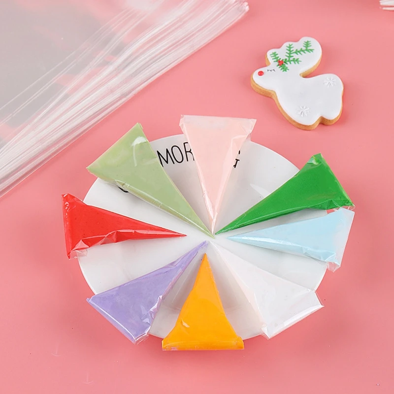 200pcs Disposable Pastry Piping Bags For Cookie Cake Home Bakery Piping Bags Sugarcarft Cookie Icing Decor Tools Baking Gadget