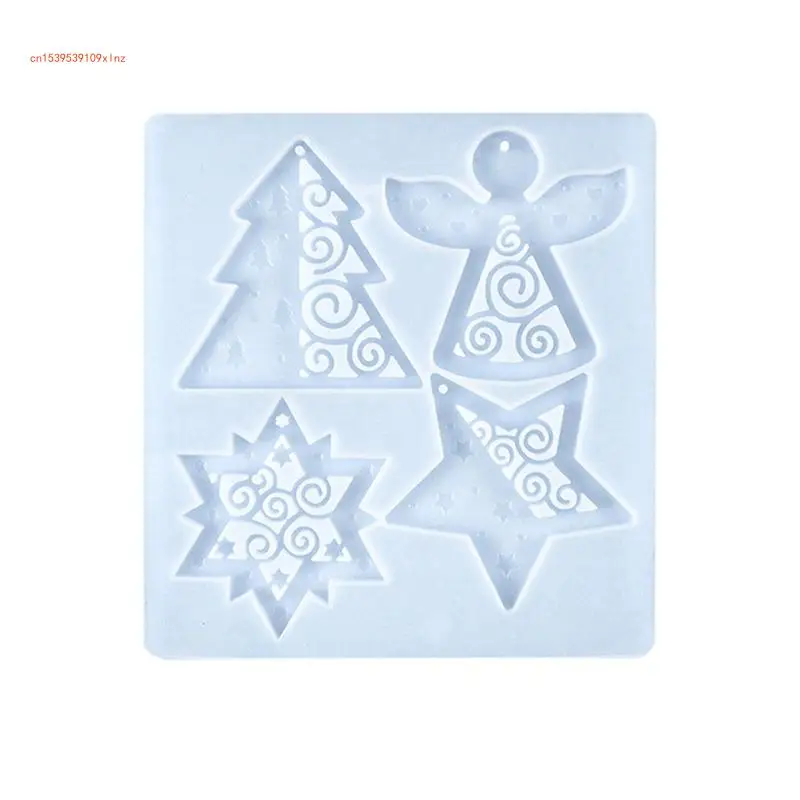 

Рождественский ангел силиконовая форма формы для эпоксидной смолы ювелирные изделия форма для ожерелья и сережек
