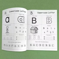 26 Letters A-Z Alphabet Phonics Words Practice Workbook Preschool Learning English Language Kindergarten Writing Coloring Book 2