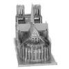 Notre Dame de Paris 3D Metal Puzzle model kits DIY Laser Cut Puzzles Jigsaw Toy For Children 2