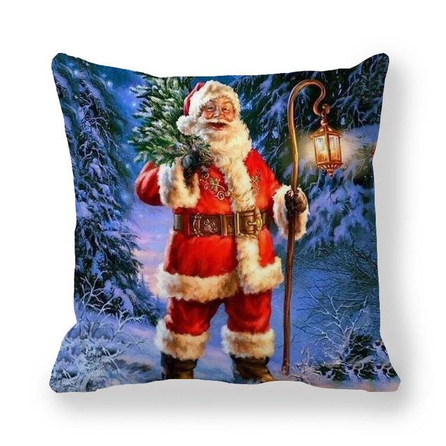 Cushion Cover Merry Christmas Decorations For Home Christmas Ornaments 2021 Navidad Xmas Noel New Year Gifts 2022