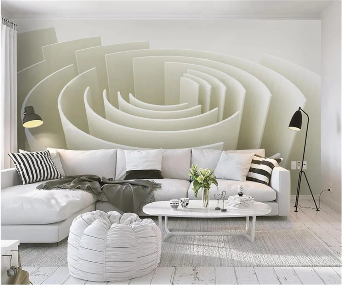 

Пользовательские настенные бумажные фрески современные 3D абстрактные трехмерные геометрические фото настенная бумага для гостиной KTV очистка и Наклейка Настенная бумага
