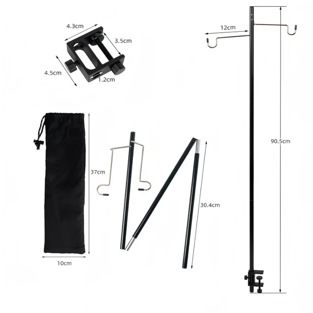 Camping Lantern Stand – Ultralight Portable Detachable Lamp Holder 6