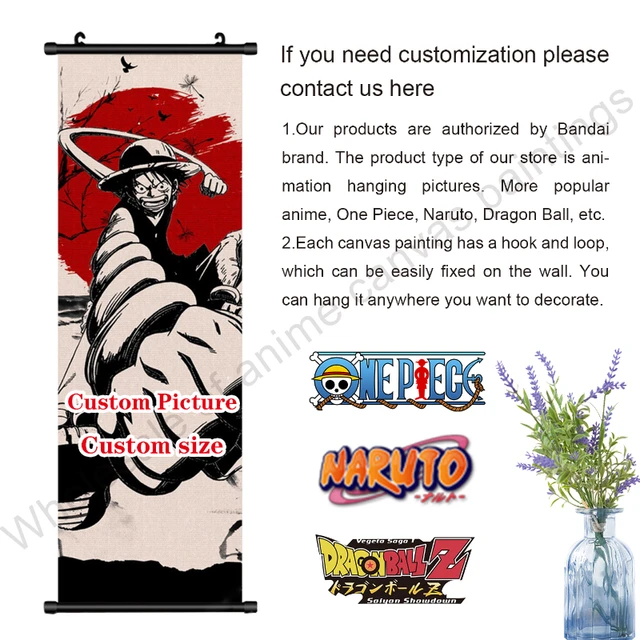 Anime Poster ONE PIECE Monkey D. Luffy HD Wall Scroll Poster Gifts