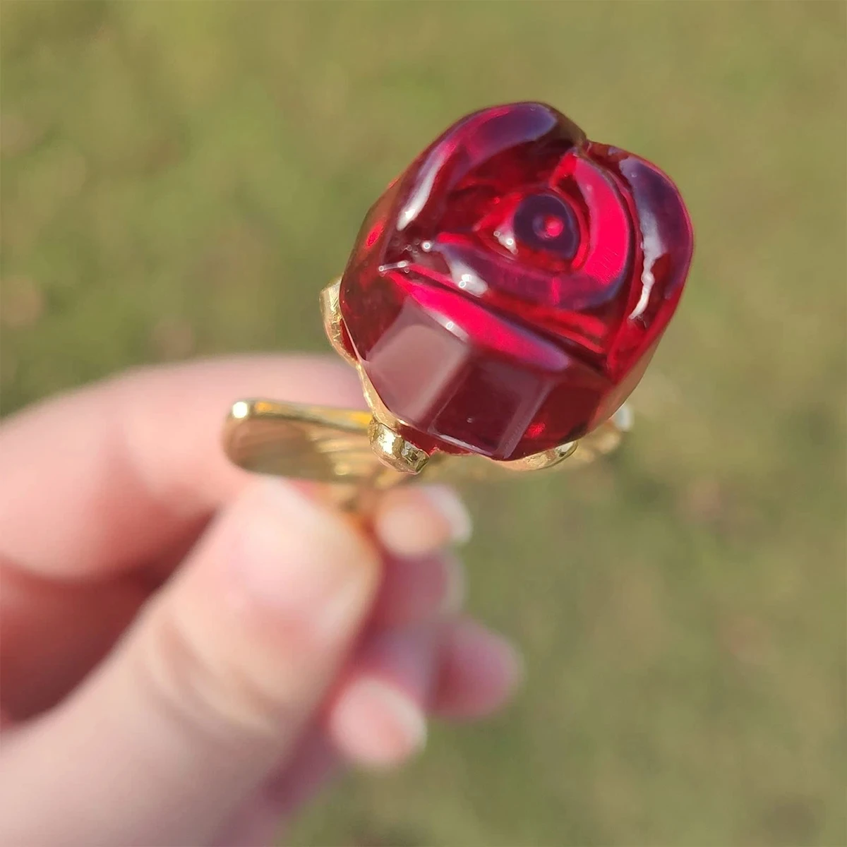 Elegant Crystal Rose: Eternal Love Flower for Special Occasions and Celebrations