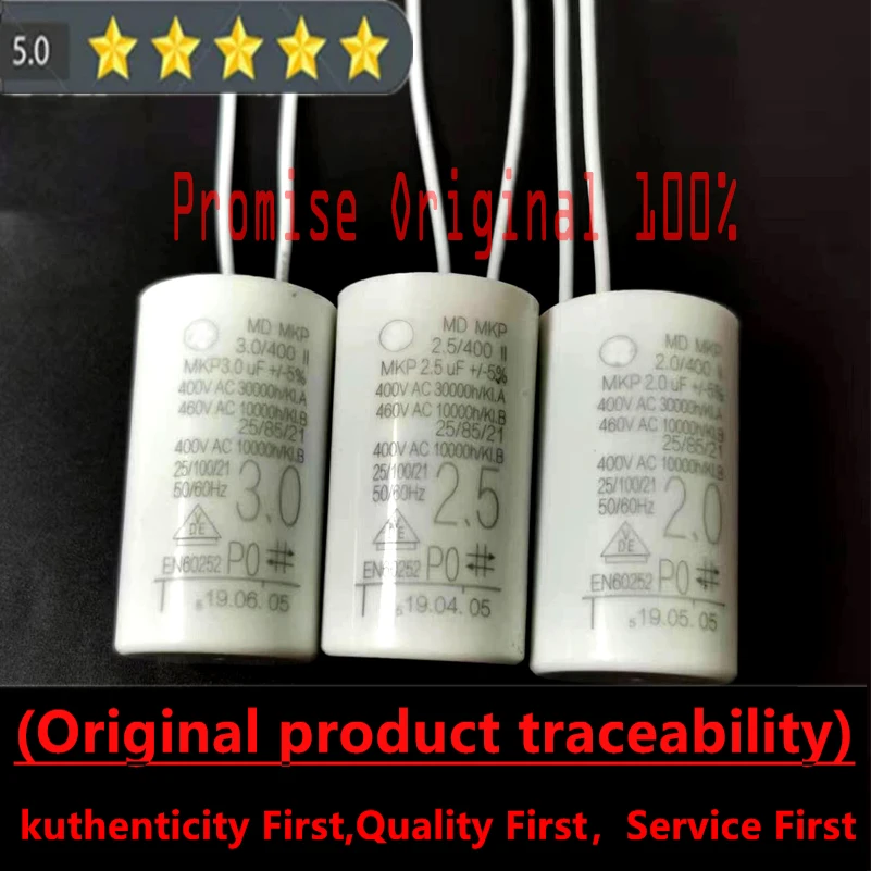 2pcs 150uf capacitor 150uf400v 22x30mm inverter capacity 400v150uf 25x25mm electrolyte capacitor 400v oxygen capacitor 2PCS Promise to be 100% original German MD MKP 400V 2.5 UF 1UF 1.5 UF 2UF 3UF 4UF 5UF 7UF 400VAC motor operating capacitor 460V