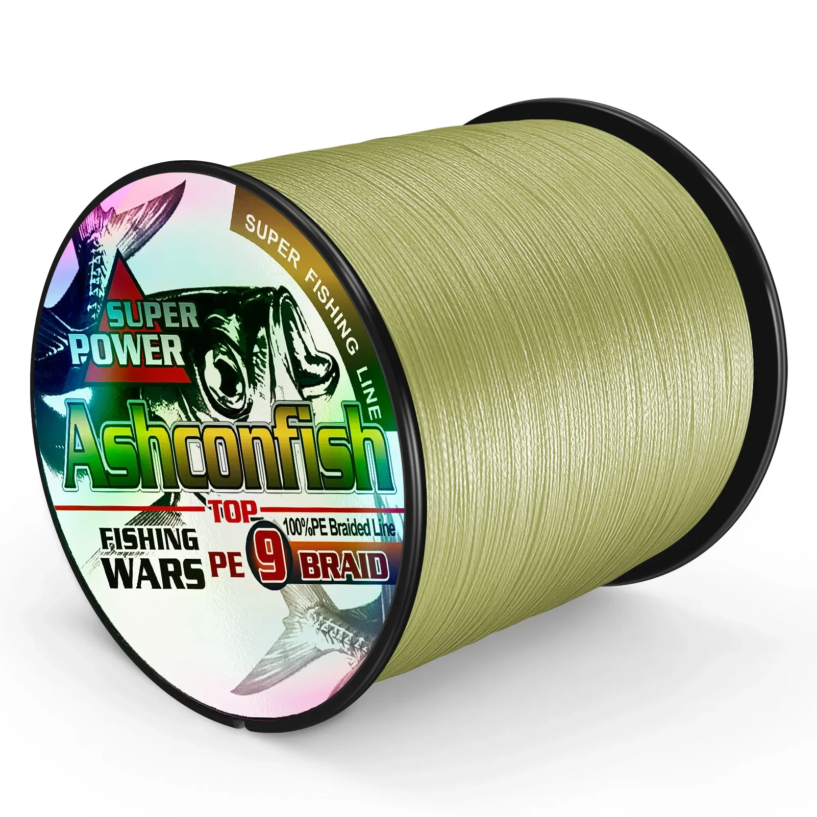 Ashconfish Braided Fishing Line Multifilament Carp Fly 9 Strands 2000M Multicolor Japan Extreme PE Strong Weave Wire 15LB-310LB 5