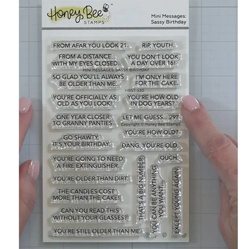 ExquisiteEnglishShortSentencesClearSiliconeStampsforDIY