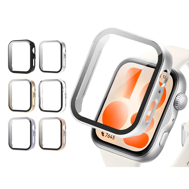 Huawei Watch Fit 5 Series Tempered Glass Screen Protector & Hard Protective Bumper Case