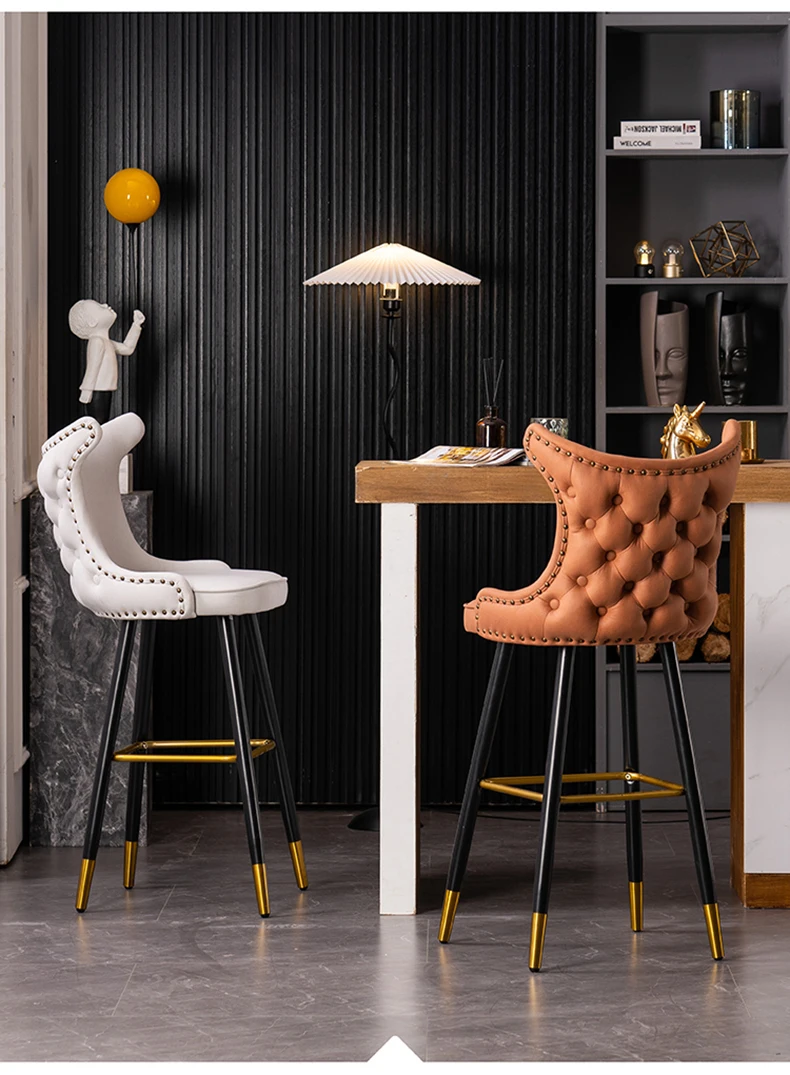 

Барный стул, коммерческий высокий стул, барный стул, ткань для науки и технологии, барный стул, роскошный и большой высокий стул