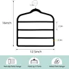 1pc Four Layer Pants Rack Velvet Pants Hanger Saves Space, Anti Slip Pants Hanger Stores and Organizes Jeans, Scarves, and Ties 2