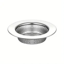 Durable Stainless Steel Mesh Drain Hair Catcher and Stopper (Silvery 1pc)