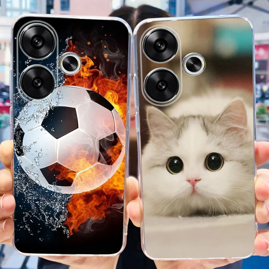 Cute Painted Soft Silicone Phone Case Cover