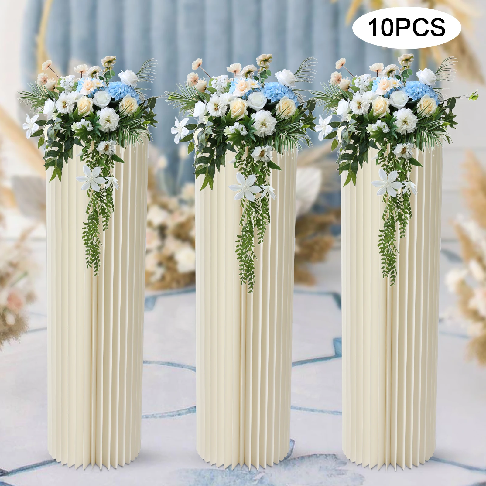 10db esküvői cylindre centerpieces Költő Karton vases Magas virágos Váza virágok állvány számára Félfogadás tables decorations