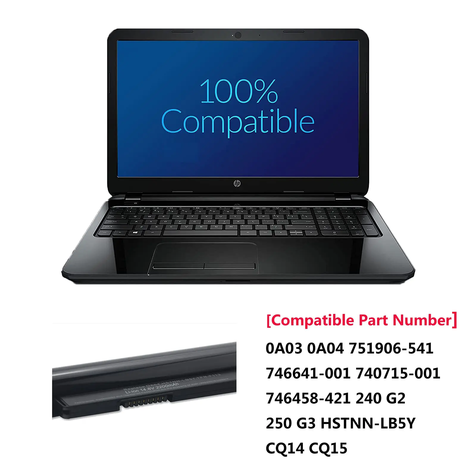 CSrose OA04 740715-001 Batterie Pour HP 250 G3 250 G2 OA03