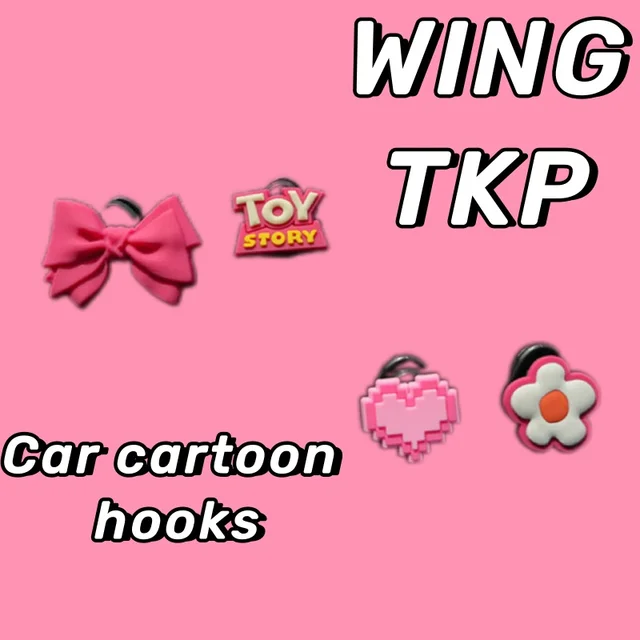 WINGTKP 자동차 장식 후크: 실용적이고 귀여운 내부 액세서리