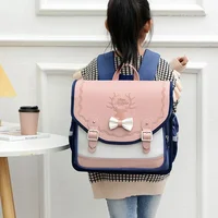 School Bags Girls Orthopedic Backpack Cute Waterproof SchoolBag for Teenage Flip Book Bag Student Grade 1-3 Mochilas Infantil 2