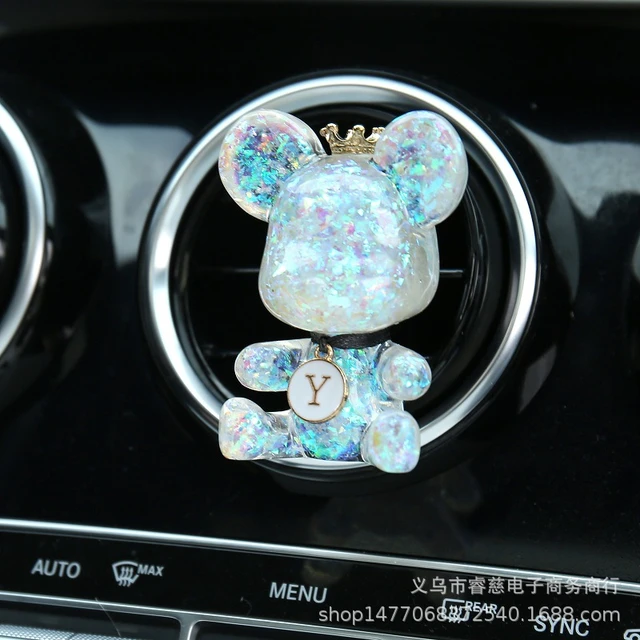 Désodorisant de voiture en cristal d'ours, parfum de voiture créatif,  ornements de sortie d'air, accessoires d'aromathérapie, décoration de  charme, nouveau - AliExpress