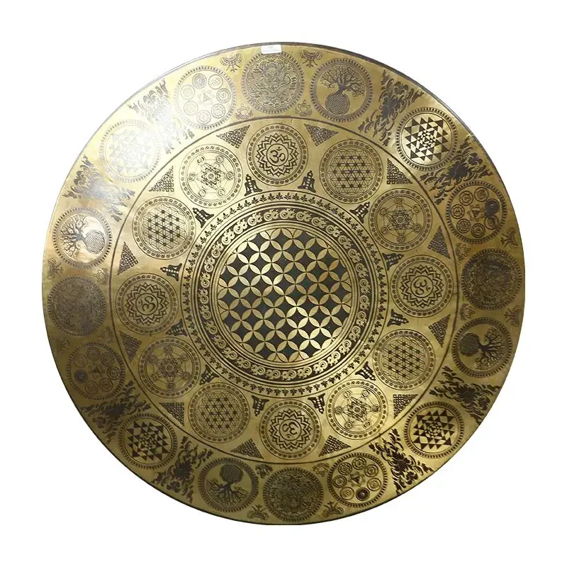 Nepalese Handmade Gongs Multiple Styles Copper Gongs Percussion Music Instruments Sound Wave Therapy Calms The Mind Appease