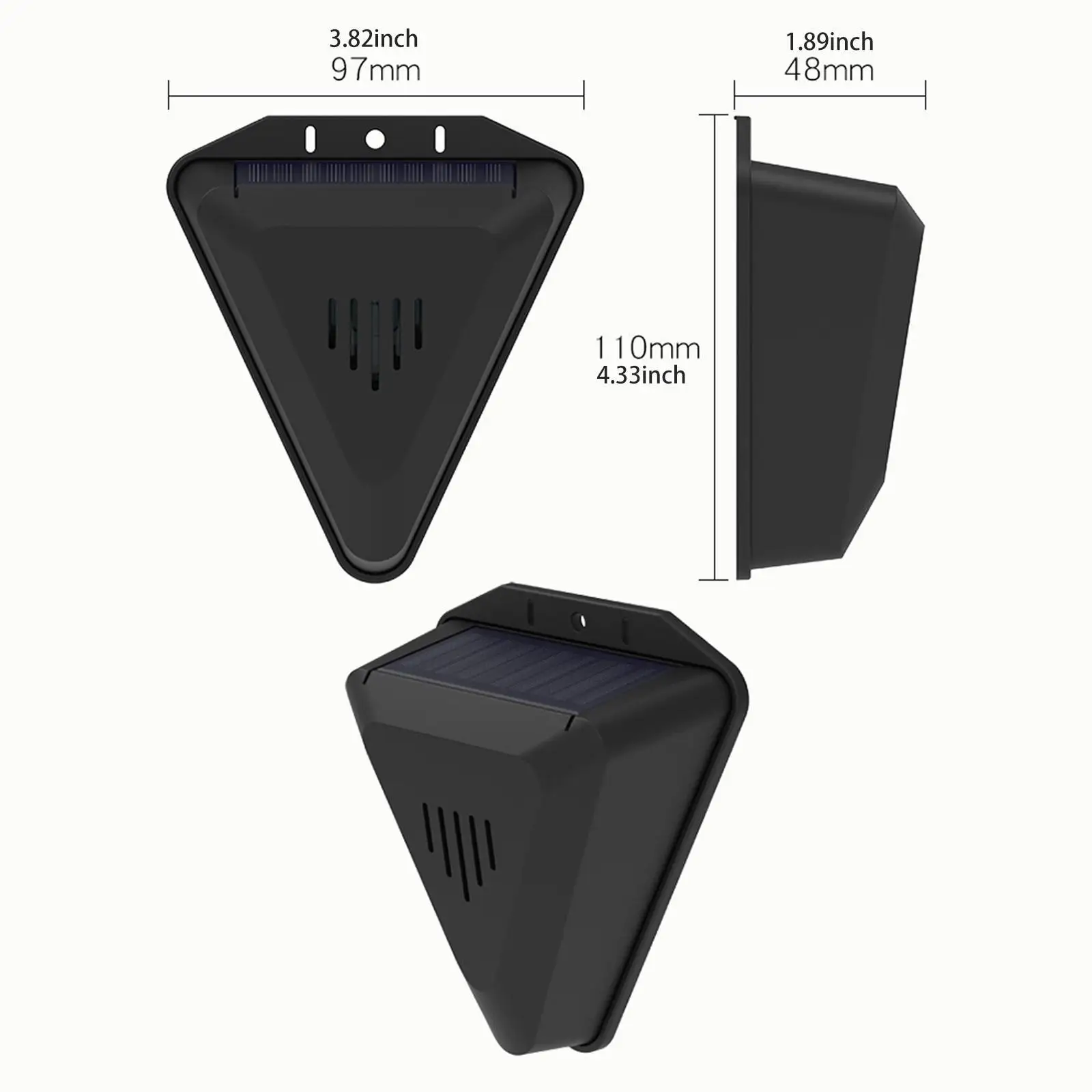 Bird Repeller Device Solar Powered Birds Scarer Bird Preventer Animal Deterrent Device for Deer Raccoon Squirrel Farm Yard