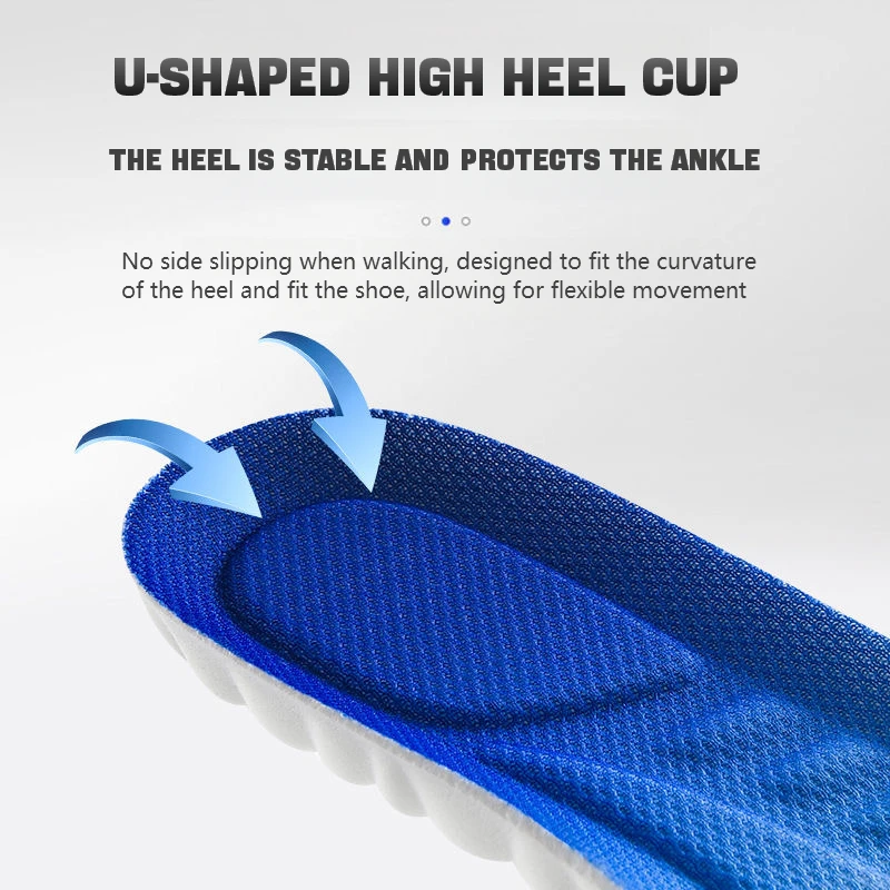 1Pair Soft breathable outdoor sports insoles shock-absorbing soles arch support for comfortable sport insoles