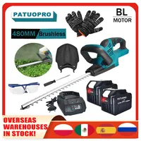 480MM Cordless Electric Hedge Trimmer Rechargeable Multifunction Double Blades Garden Lawn Mower Tools For Makita 18V Battery 1