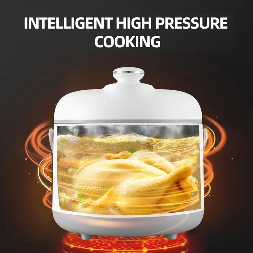1.6L Electric Pressure Cooker Multifunction Heated Rice Intelligent Electric Pressure Cookers For Home 4