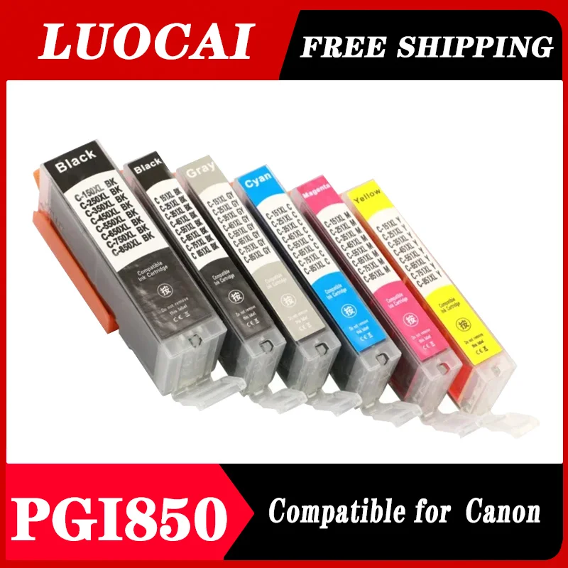 

PGI-850 CLI-851 чернильный картридж для CANON PIXMA MG5480 MG6380 MG640 MG7180 IP7280 MX728 MX928 принтер pgi850 cli851
