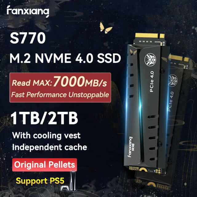 Fanxiang S770 1to PCIe 4.0 NVMe SSD M.2 2280 disque dur interne